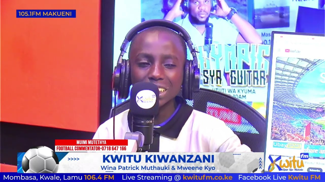 Kijana mdogo atagaza mpira hewani, KWITU FM [Man u vs Man city]