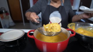 Making vada pav - popular Indian street food we learned from Youtube! screenshot 4