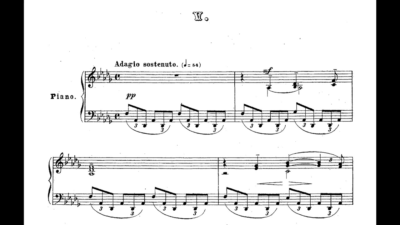 (Ashkenazy) Rachmaninoff: 6 Moments Musicaux Op. 16 No. 5 [D flat major]