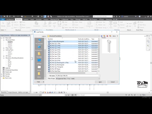 Revit Structures | 11 Zapatas Aisladas