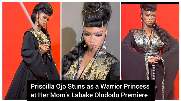 Priscilla Ojo Stuns as a Warrior Princess at Her Mom’s Labake Olododo Premiere