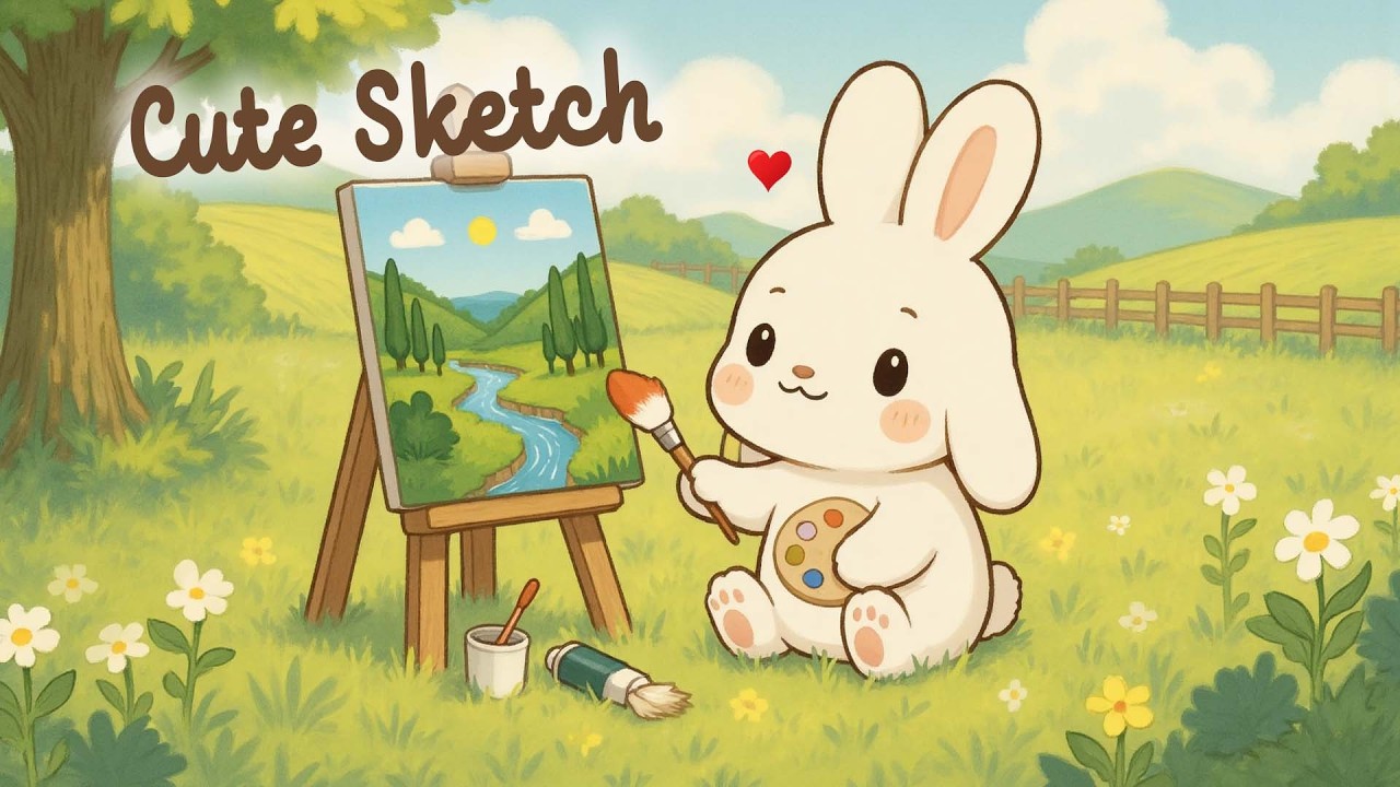 Cute Sketch Lofi 🖌️ Cozy & Relaxing Music 🎧 Lofi Hip hop