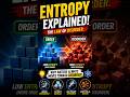 Entropy Explained in 10 Seconds 🔥 | Thermodynamics #Shorts