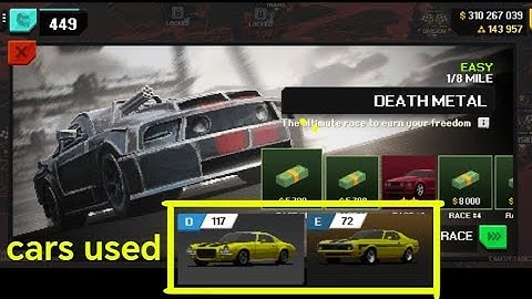 BEATING THE DEATH METAL USING THE CAMARO AND THE MACH 1 MUSTANG [Apex racer #15] [No Commentary]