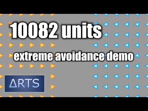 Triangle RTS: Extreme Avoidance Demo With Over 10000 Units