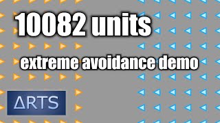 Triangle RTS: Extreme Avoidance Demo With Over 10000 Units