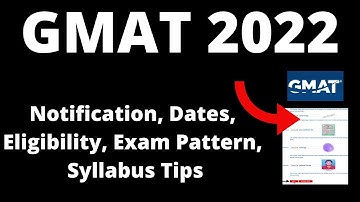 GMAT 2022 : Notification, Application Form , Dates, Pattern, Eligibility, Syllabus,Preparation Tips