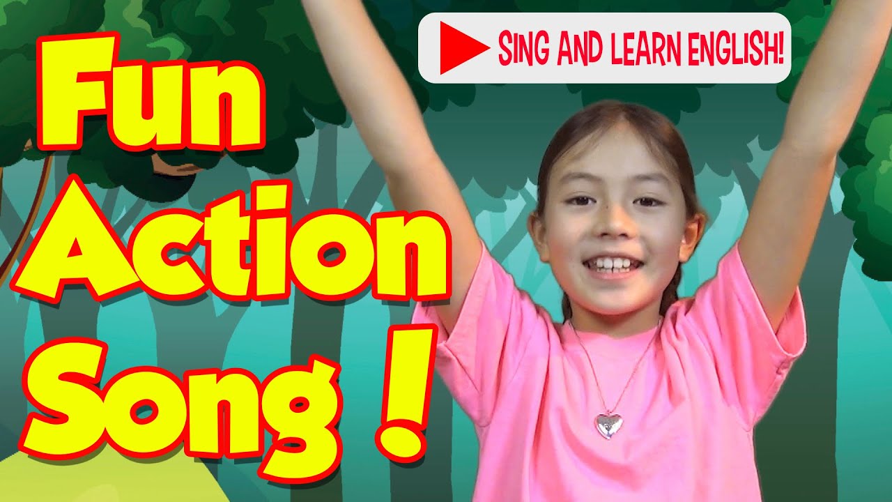 Childrens English Learning  Songs with Lyrics and Actions Hands in the Air