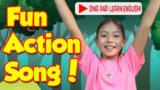 Pembelajaran Bahasa Inggris Anak | Lagu dengan Lirik dan Aksi: Tangan di Udara