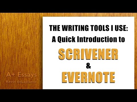 The Writing Tools I Use: Scrivener and Evernote