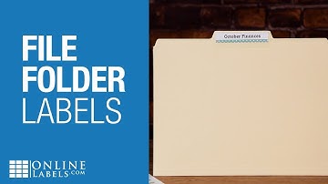 File Folder Labels | Product Overview