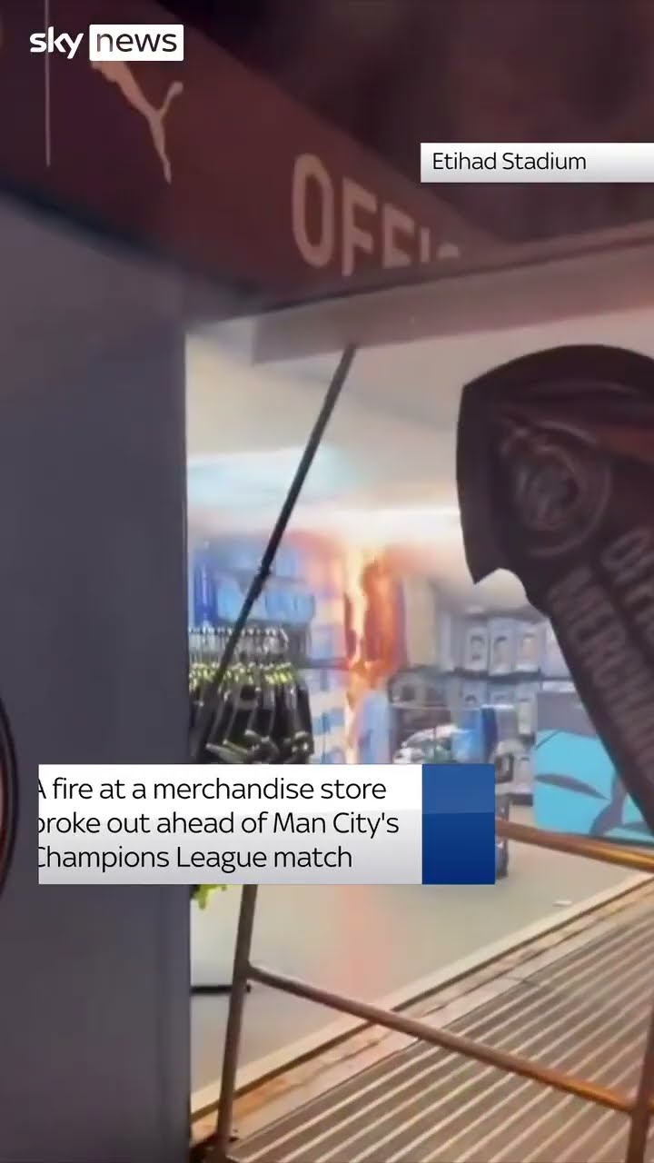 Fire at Man City's stadium