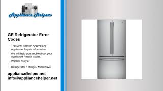 Celebrity GE Refrigerator Error Codes Profile