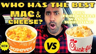 Popeye's New Homestyle Mac & Cheese VS Chick-Fil-A Mac & Cheese 🧀🤔