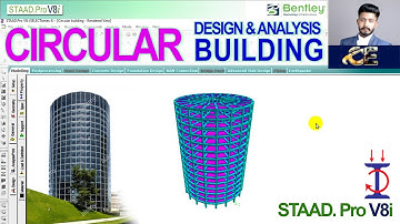 CIRCULAR BUILDING Design in STAAD.Pro (Session #04)