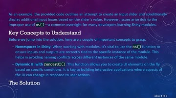 How to Render Conditional UI Components in Shiny Modules Using Scoped Input
