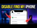 How to disable Find My iPhone from iCloud settings - Step By Step