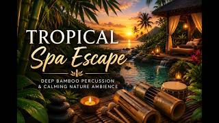 Tropical Spa Escape Deep Bamboo Percussion & Calming Nature Ambience