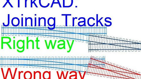 XTrkCAD: Attaching and rotating track components