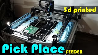 SMD Pick Place Machine TinyG CNC Controller Part 1 - Feeder Test - jtronics DIY 3D Printed