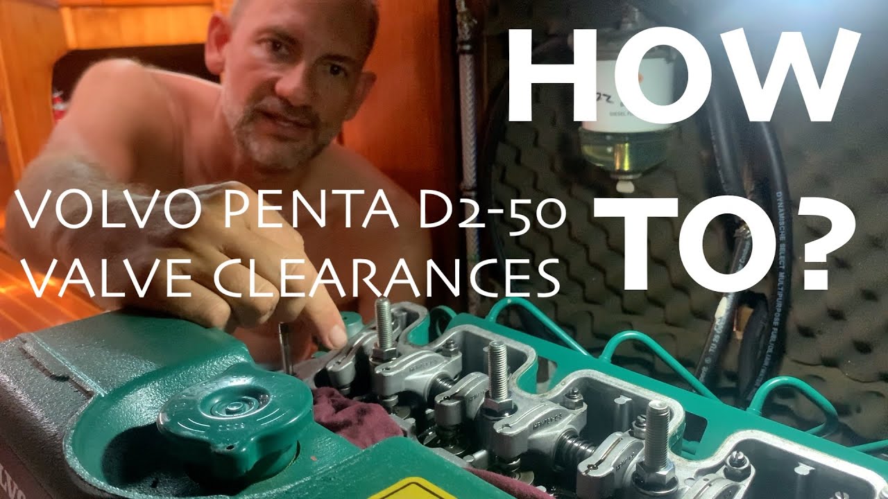 ⁣How to set Volvo Penta D2-50 Valve Clearances EP101