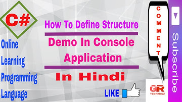 Learn C# degree - How To Make Structure Program In Console Application With Syntax And Codding