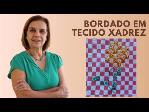 bordado em tecido xadrez – Ateliê na TV