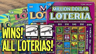 LOTERIA WINNERS!  2X $20 Million Dollar, $10 Mega, $5 Super + $3 Loteria  TX Lottery Scratch Offs