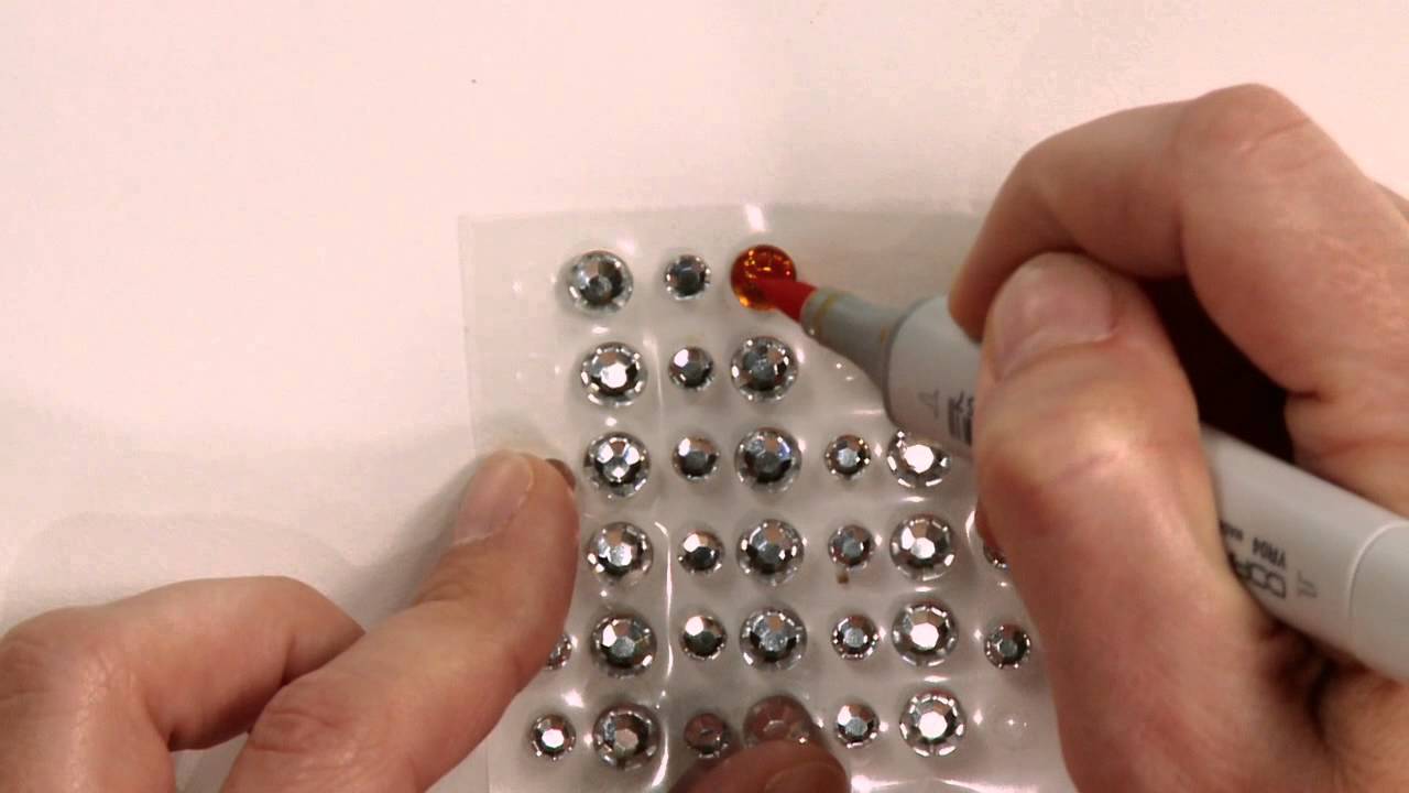 All About Embellishments Changing the Color of Rhinestones YouTube