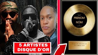 Quels sont les artistes africains qui ont le disque d'or ?