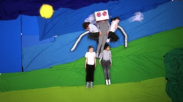 The Iron Man Greenleaf Primary School Floor Pixilation