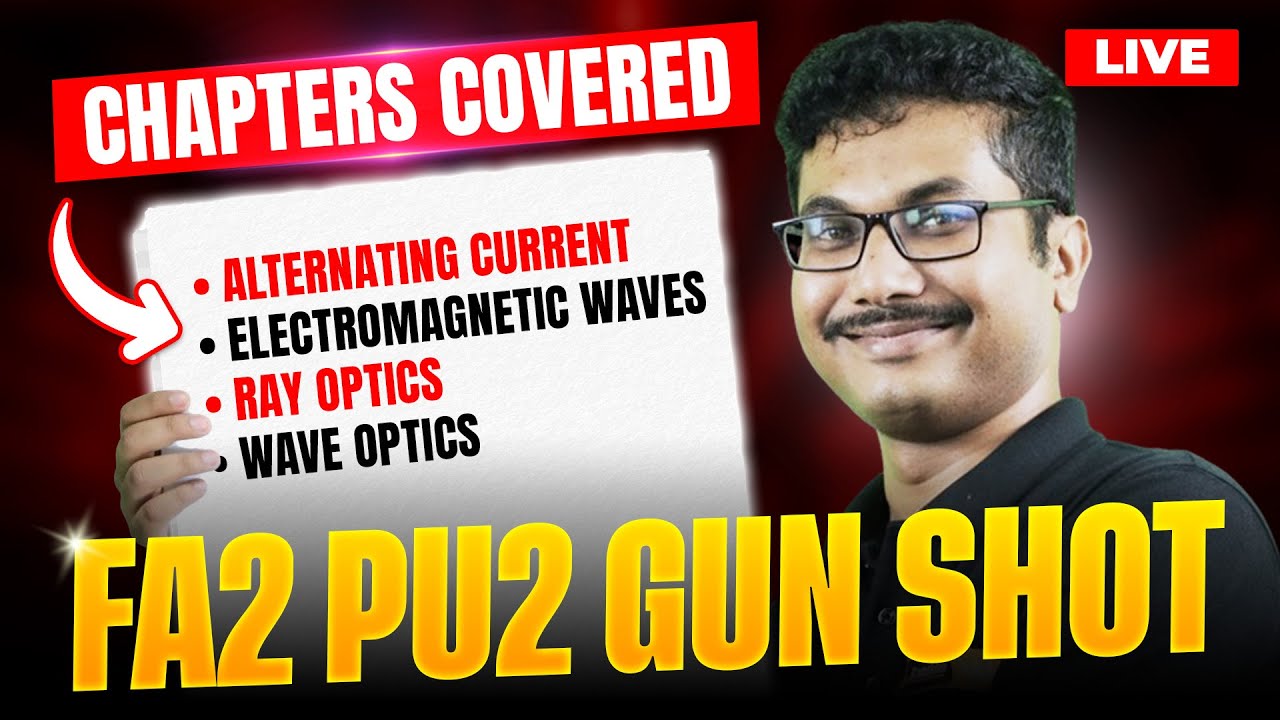 🔥 2nd PUC Physics Gunshot Revision | All Imp Questions From 2nd PUC Physics FA2 | Score 30+  💯