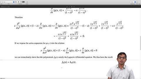 mod06lec55 - Laguerre polynomials: generating function
