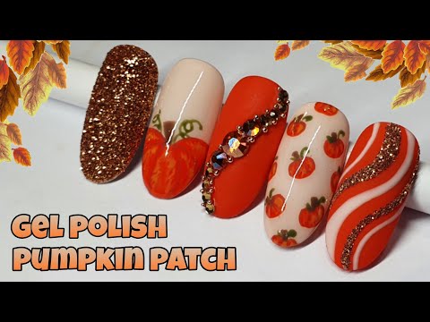 ???? PUMPKIN PATCH | HALLOWEEN | Easy gel polish nail art design & tutorial | Autumn/Fall/Thanksgiving