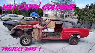 Part 1 of the Mk1 Ford Capri Cologne replica project