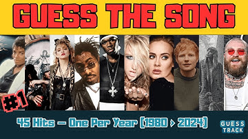 Guess The Song — One Song Per Year (1980–2024) | Music Quiz