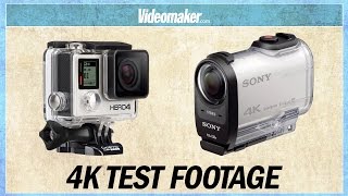 Gopro Hero4 Black Vs. Sony Fdr-X1000V - 4K Test Footage