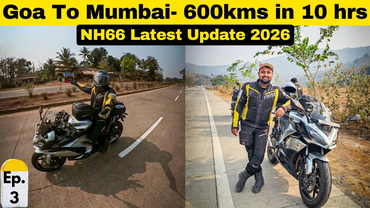 ALMOST MADE A RECORD - Goa To Mumbai Superfast Ride via NH66 | Latest Highway Update 2026 !!