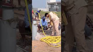 Thread Line Marking & Column Starter Work | Perfect Site Layout | Civil Engineering #shorts #civil