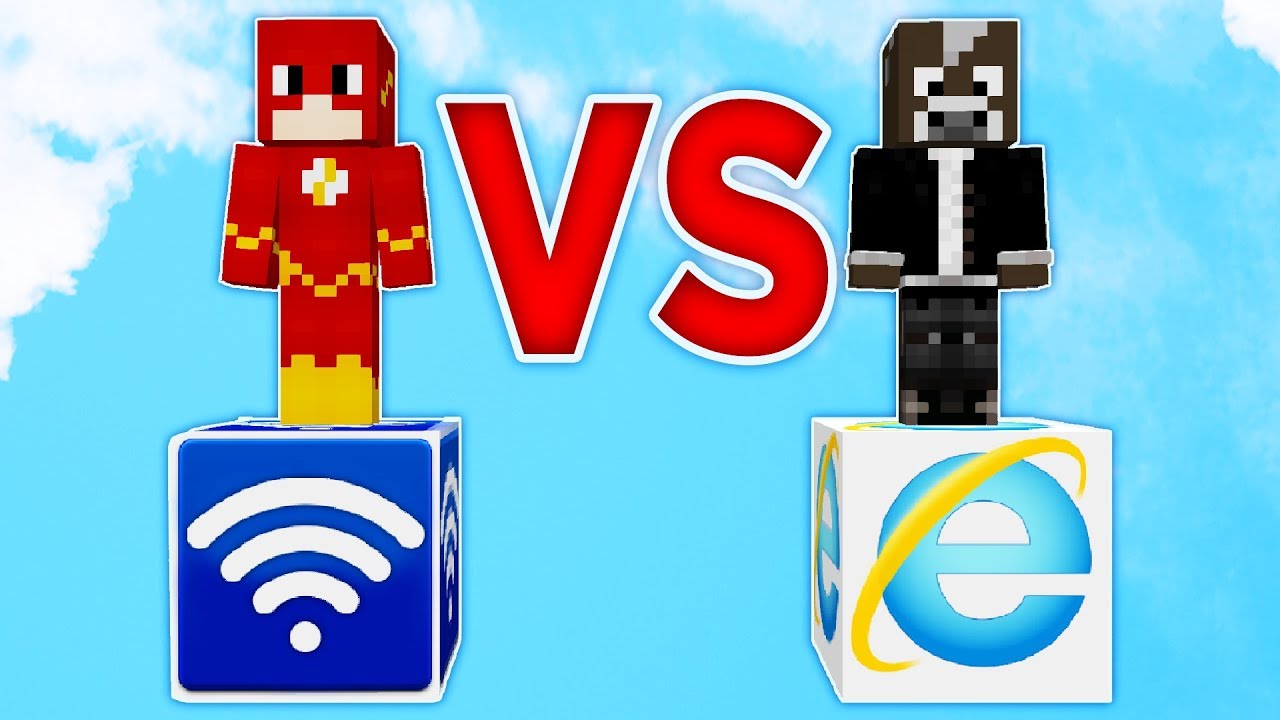 LUCKY BLOCKS WIFI vs INTERNET EXPLORER 😱😍 MINECRAFT MODS - YouTube