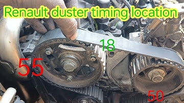 Renault duster timing location and timing belt installation in car Renault duster