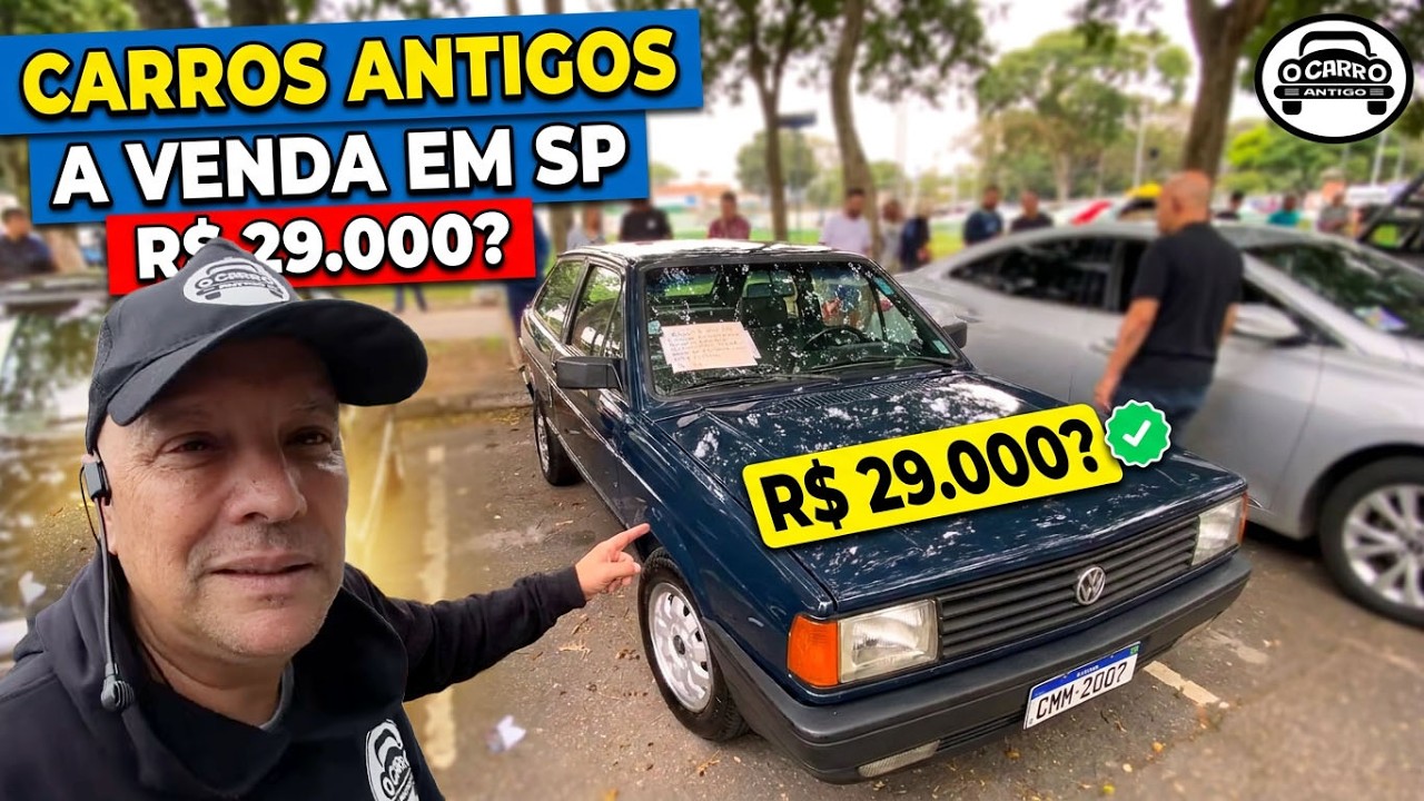 Você compraria? Quanto custa um carro antigo hoje? Carros clássicos por preços surpreendentes!