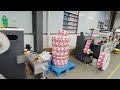 3 sets of high speed machine running at customers factory.