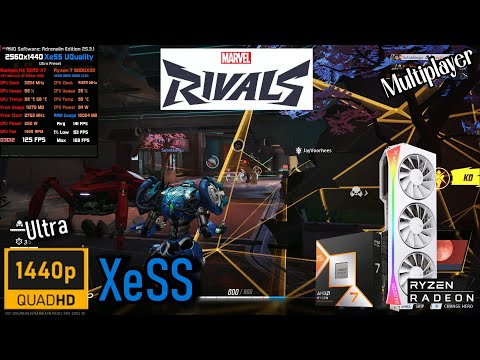 9070 XT 🖥️ 9800X3D 🎮 Marvel Rivals @ 1440p @ XeSS Ultra Quality