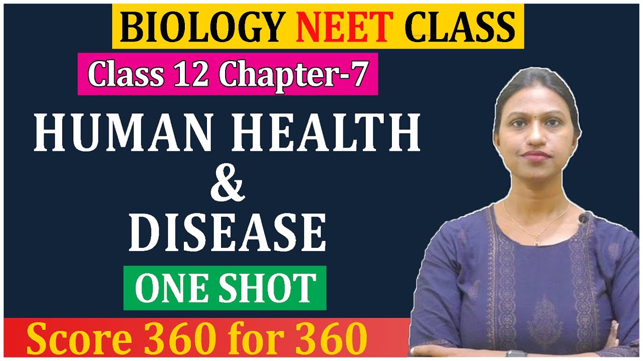 Human Health and Disease Class 12 One Shot for NEET in English - YouTube
