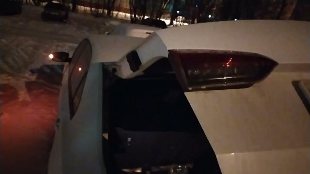 амортизаторы багажника шкода рапид в мороз -22 - YouTube