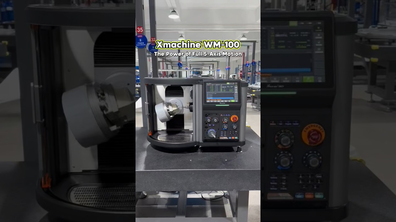 RTCP Demo: See 5-Axis in Action on Xmachine WM-100 #cncmachine