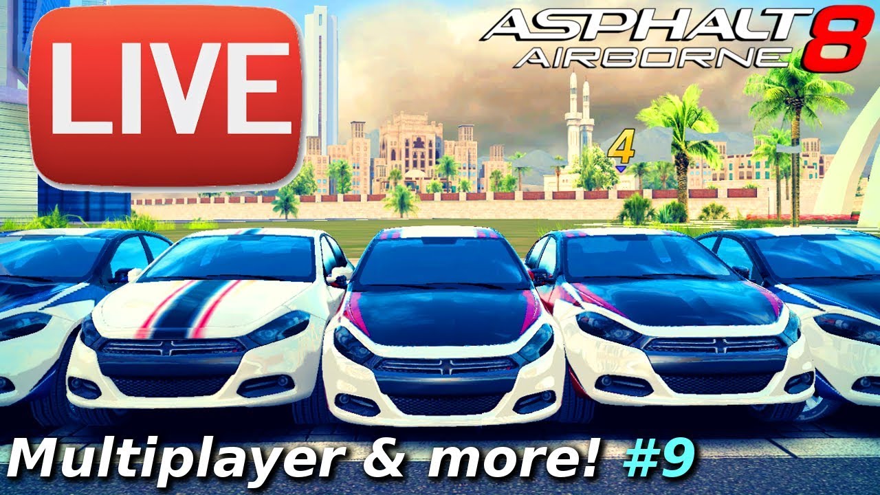 LIVE Asphalt 8 #9: MULTIPLAYER & CHALLENGES! [Stream Archive] - YouTube