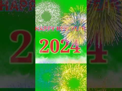 Happy New Year 2024 Green Screen | Happy New Year green Screen effects | #greenscreen #happynewyear