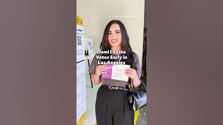 Demi Lovato Votes Early in Los Angeles